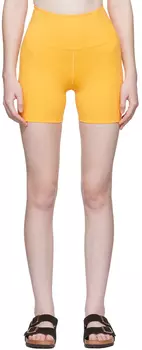Оранжевые беговые шорты с высокой посадкой Girlfriend Collective