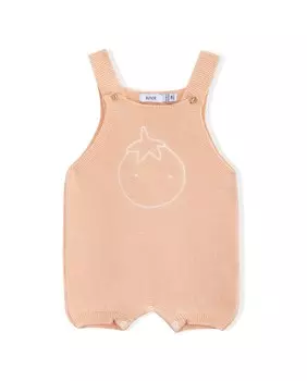 Оранжевые детские комбинезоны с вышивкой в виде помидоров KNOT, оранжевый