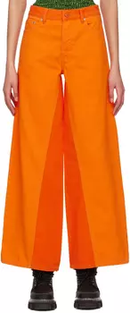 Оранжевые джинсы Jozey GANNI