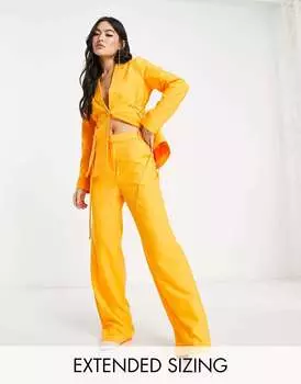 Оранжевые широкие брюки Vero Moda X Joann Van Den Herik
