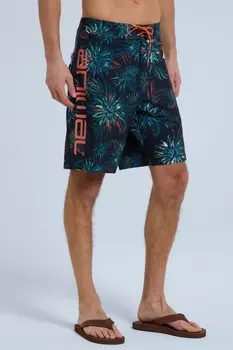 Оранжевые шорты Brett с переработанным принтом Animal, оранжевый