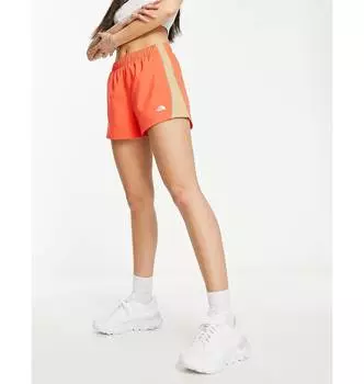 Оранжевые шорты с полосками по бокам The North Face Elevation