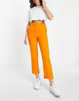 Оранжевые узкие брюки-сигареты ASOS DESIGN
