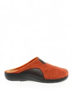 Оранжевые женские домашние тапочки Cotton Bar