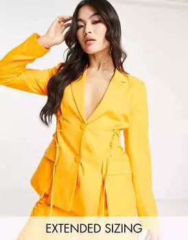 Оранжевый блейзер с корсетом Vero Moda X Joann Van Den Herik