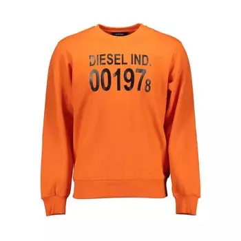 Оранжевый хлопковый свитер Diesel