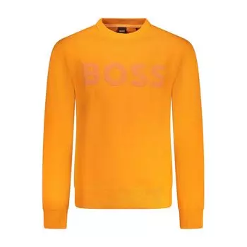 Оранжевый хлопковый свитер Hugo Boss, Orange