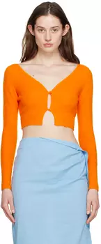 Оранжевый Кардиган Le Papier 'Le Cardigan Alzou' Jacquemus