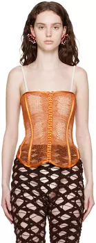 Оранжевый корсет на шнуровке Isa Boulder