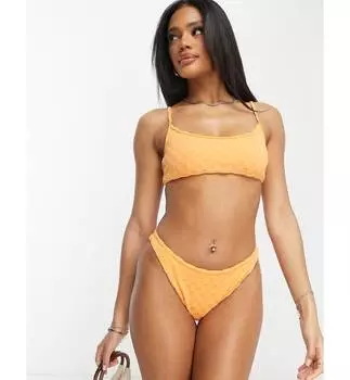 Оранжевый лиф бикини PacSun Positano