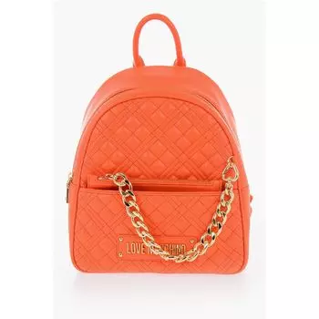 Оранжевый полиэтиленовый рюкзак Moschino, Orange