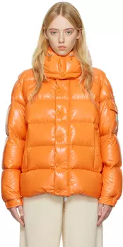 Оранжевый пуховик Moncler Maya 70