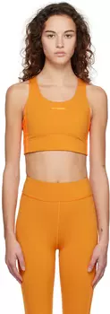 Оранжевый спортивный бюстгальтер на шнуровке adidas x IVY PARK