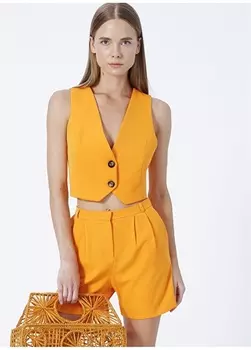 Оранжевый женский жилет Fabrika