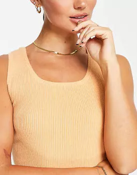 Оранжевый жилет в рубчик Pacsun Perfect