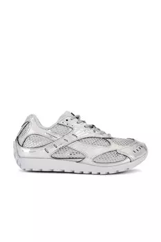 Орбитальные кроссовки Bottega Veneta, серебряный