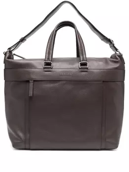 Orciani сумка-тоут с логотипом, коричневый