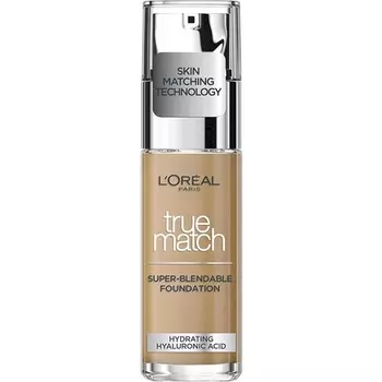 'Oreal Ladies True Match Foundation, 7.W Golden Amber, 30 мл, L'Oreal