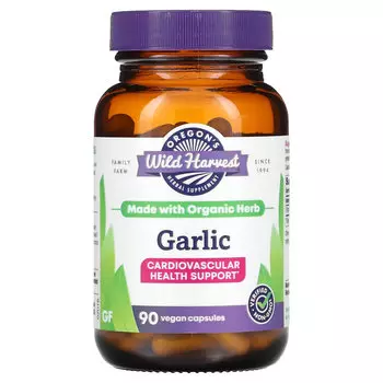 Oregon's Wild Harvest, Чеснок, 90 желатиновых капсул