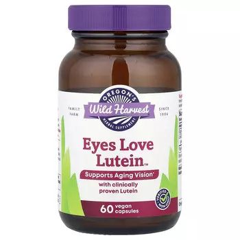 Oregon's Wild Harvest, Eyes Love Lutein , 60 веганских капсул