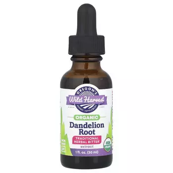 Oregon's Wild Harvest, Органический экстракт корня одуванчика, 1000 мг, 30 мл (1 жидк. Унция)