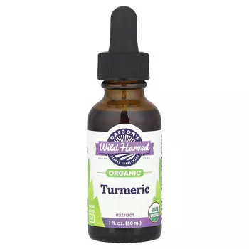 Oregon's Wild Harvest, Органический экстракт куркумы, 1000 мг, 30 мл (1 жидк. Унция)