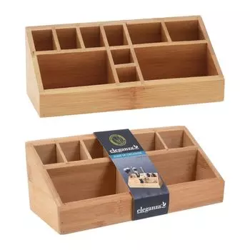 Органайзер для макияжа KPM Bamboo, бежевый, 23 см