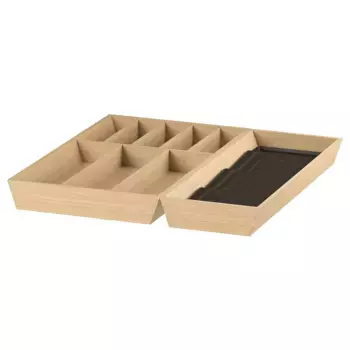 Органайзер для ящиков, бамбук-антрацит, 52x50 см, UPPDATERA IKEA