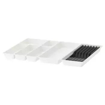 Органайзер для ящиков, белый/антрацит, 72x50 см, UPPDATERA IKEA