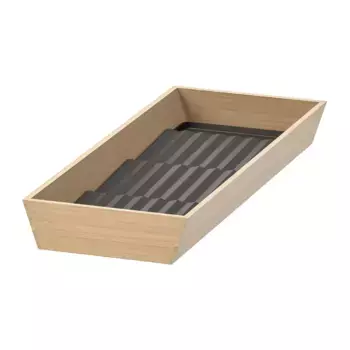 Органайзер для ящиков, светлый бамбук-антрацит, 20х50 см, UPPDATERA IKEA