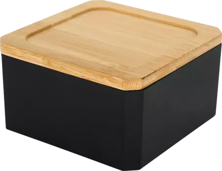Органайзер PS с бамбуковой крышкой черный 1 шт. Soapland