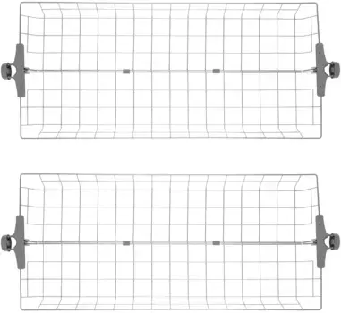Органайзер WENKO "Herkules", (комплект, 2 шт.), корзина для хранения, подходит для серии Herkules от WENKO 94х8х38 см, цвет Korb: Grau, Kunststoffteile: Grau, Anti-Rutsch Teile der Kunststoffteile: Grau
