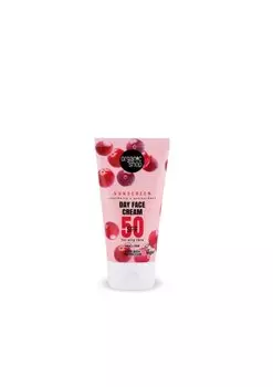 Organic Shop, Солнцезащитный крем SPF 50 для жирной кожи с клюквой, 50 мл