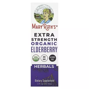 Органическая бузина MaryRuth's Extra Strength, 2 жидкие унции (60 мл)