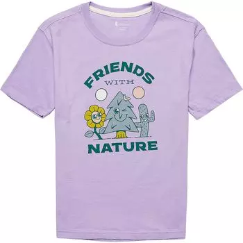 Органическая футболка friends with nature – для мальчиков Cotopaxi, цвет thistle