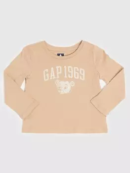 Органическая футболка Gap, бежевый