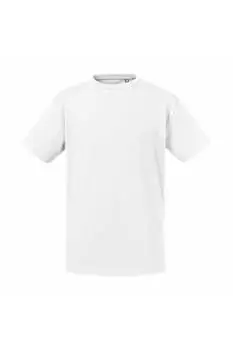 Органическая футболка с короткими рукавами Russell, белый