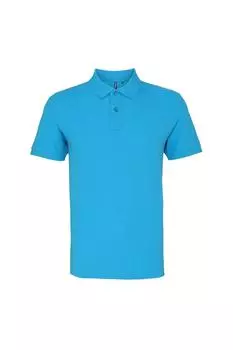 Органическая рубашка поло классического кроя Asquith & Fox, синий