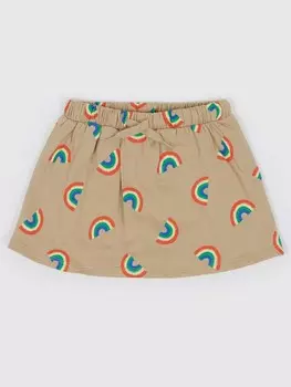 Органическая юбка с шортами Gap, бежевый