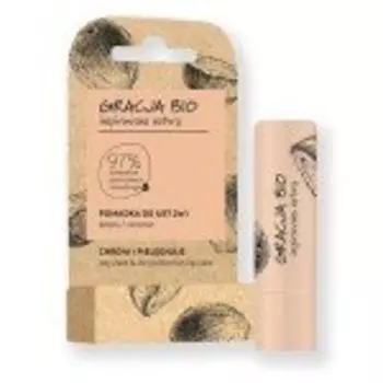Органическая защитная помада 2в1 Кокос, 5 г Gracja