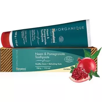 Органическая зубная паста с гималайским нимом и гранатом, 150 г, Organique By Himalaya
