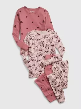 Органические детские пижамы Gap, розовый
