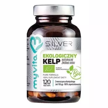 Органические ламинарии Silver Kelp, 120 капсул, Myvita