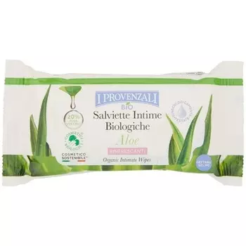 Органические освежающие салфетки Алоэ, I Provenzali