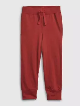 Органические спортивные штаны с эластичным поясом Gap, красный