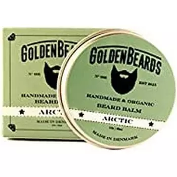 Органический бальзам для бороды Арктика 30 мл - 100% натуральные золотые бороды с жожоба, арганией, абрикосовым маслом, мятой, апельсином и чайным деревом, Golden Beards Kobenhavn Balm
