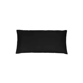 Органический чехол на подушку мягкий перкаль черный 40х80 см Mary Rose