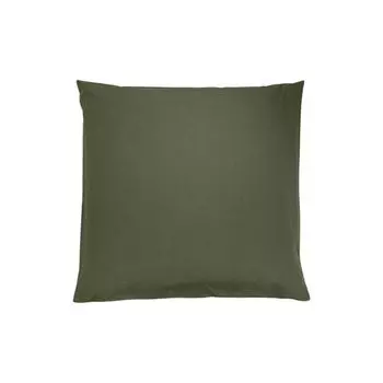 Органический чехол на подушку мягкий перкаль зеленый 80х80 см Mary Rose