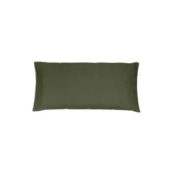 Органический чехол на подушку мягкий перкаль зеленый 40х80 см Mary Rose