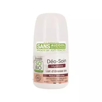 Органический дезодорант для чувствительной кожи с ослиным молоком, 50 мл So'Bio Etic Dezodoranty